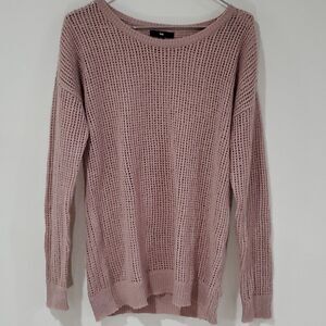 GAP salmon pink embellished knit sweater